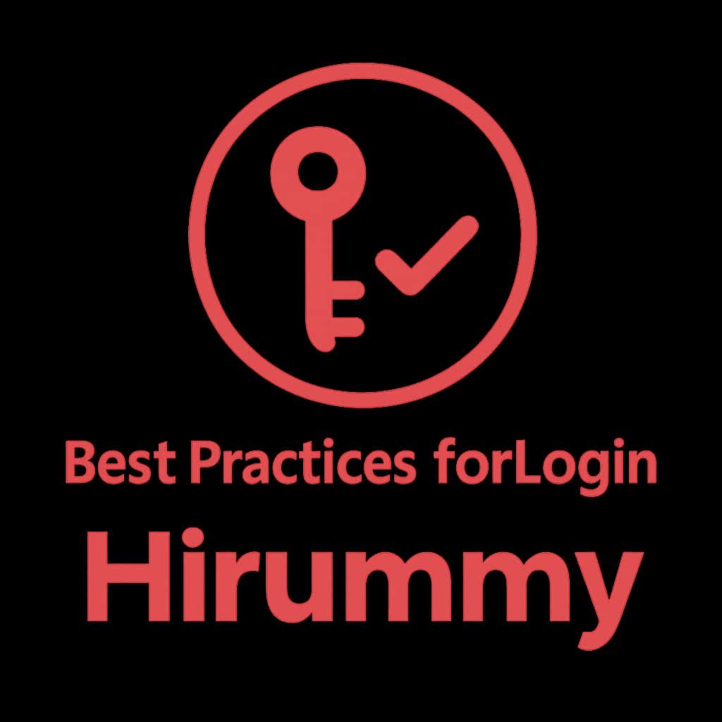An icon representing best practices for Hirummy login.