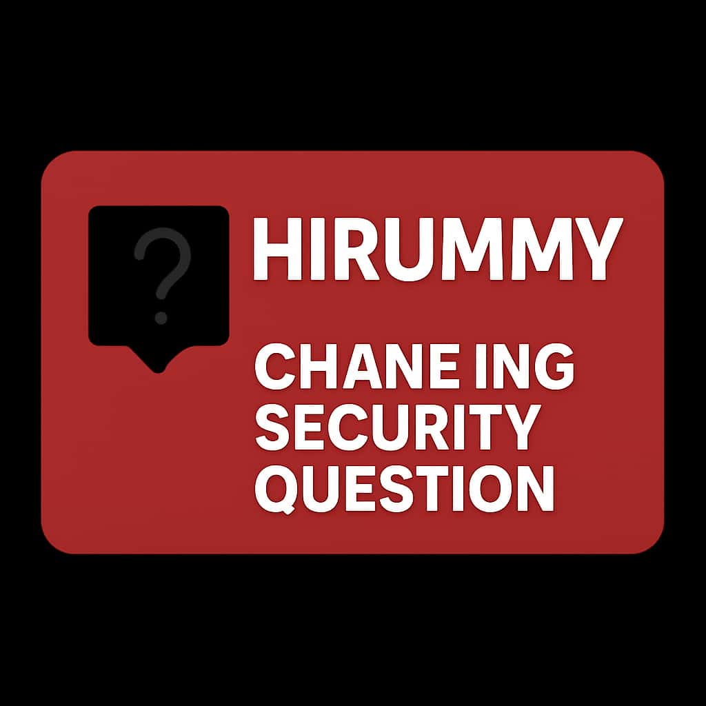 Icon representing the process of changing the security question in Hirummy.