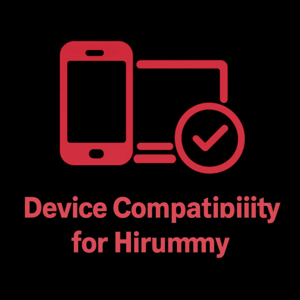 An icon symbolizing device compatibility for Hirummy, featuring clean design.