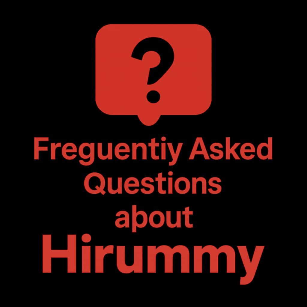 Icon design illustrating assistance for Frequently Asked Questions about Hirummy.