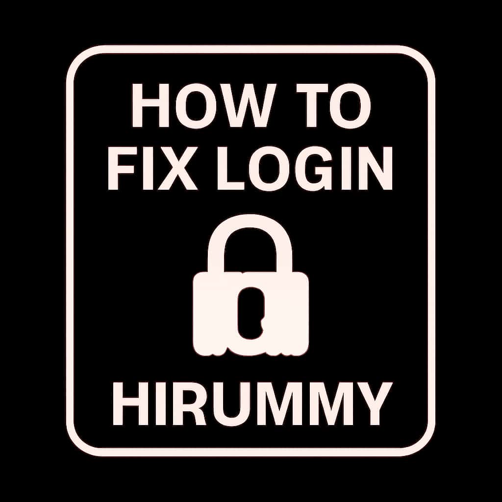 Icon representing the guide for fixing login issues with Hirummy.