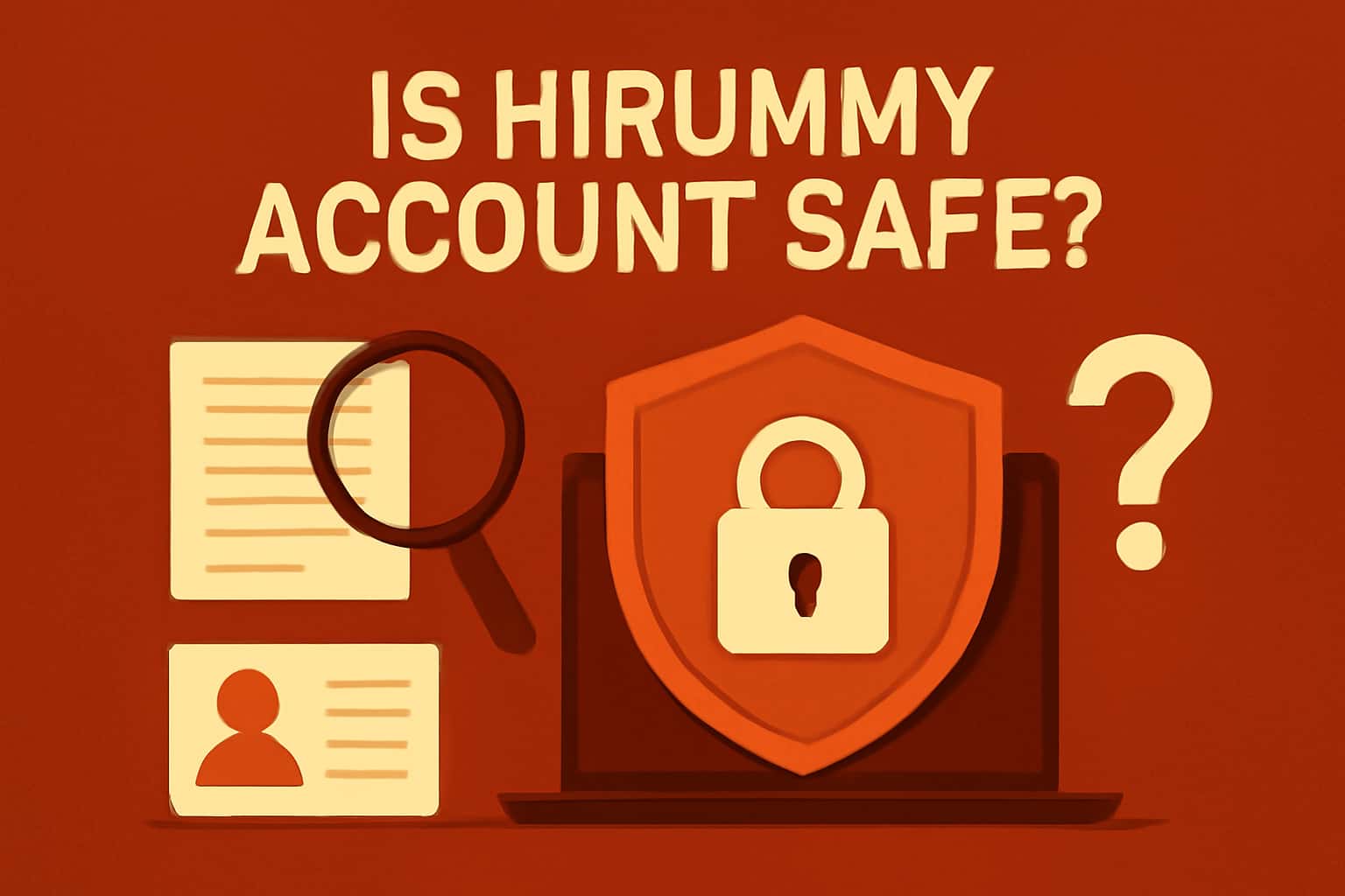 A visual overview of account safety measures for Hirummy.