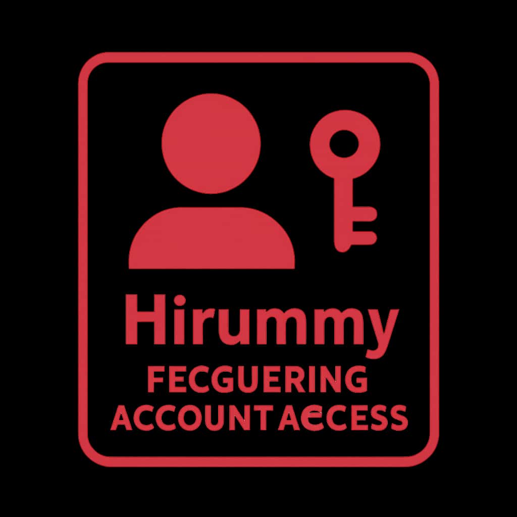 Icon representing assistance for recovering Hirummy account access.