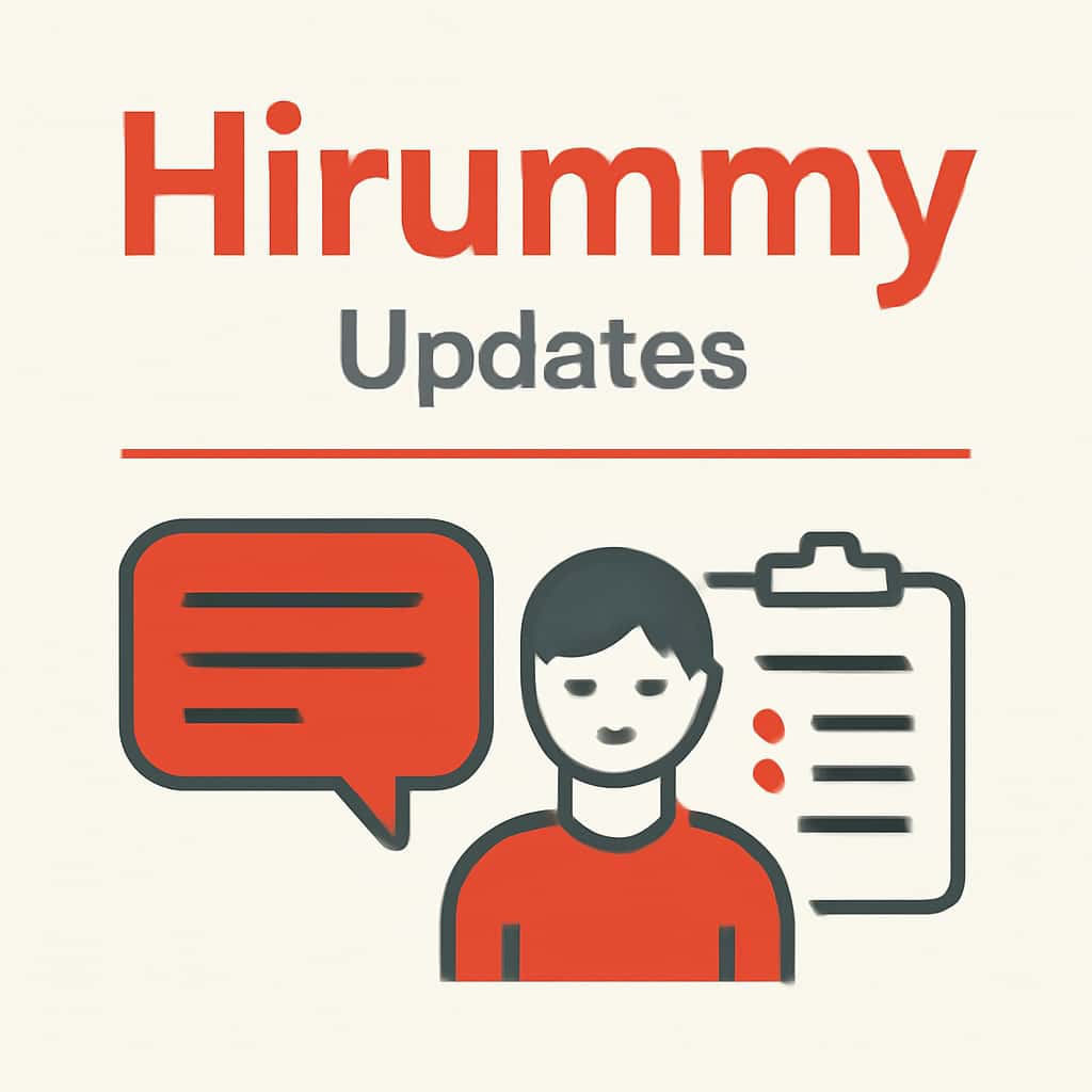An educational diagram about Hirummy updates